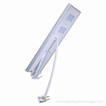 Easy to install, all in one solar street light with motion sensor, 30W power with lithium battery